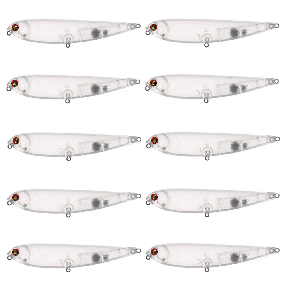 Оптовая продажа 100 шт./компл. неокрашенные приманки для рыбалки сделай сам Чистый