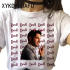 Новинка, футболка с рисунком дьявола Люцифера, Morningstar, Люцифера, женская футболка для ТВ-шоу, модная футболка с графическим рисунком, Винтажная футболка высокого качества