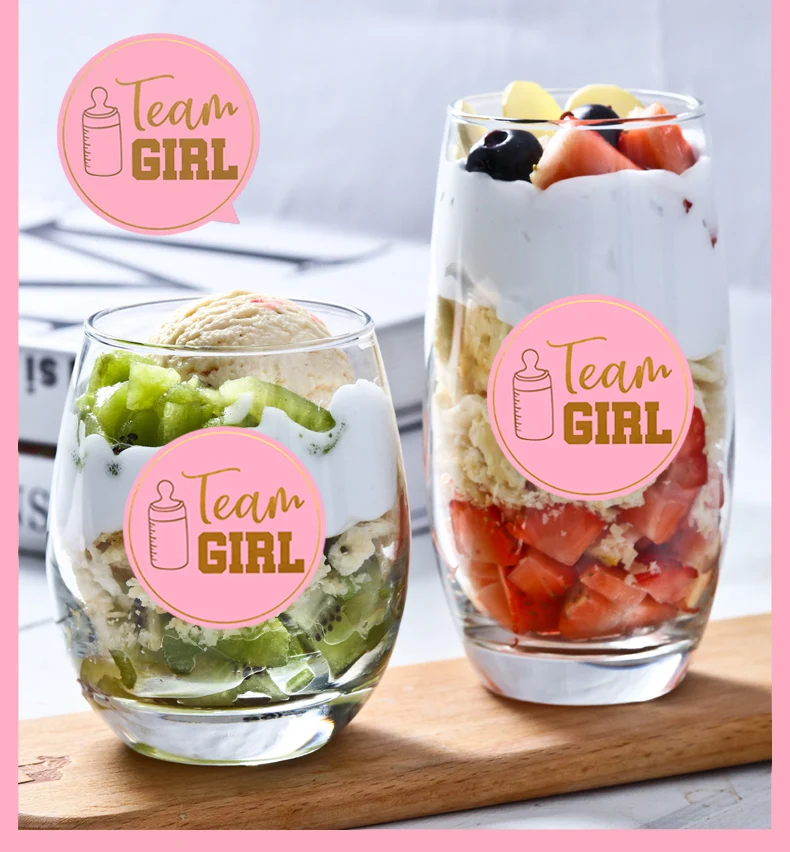 Gender Reveal Stickers Games Team Boy & Girl Decoration Baby Shower Supply Its or Vote Gift Bag Sticker | Дом и сад