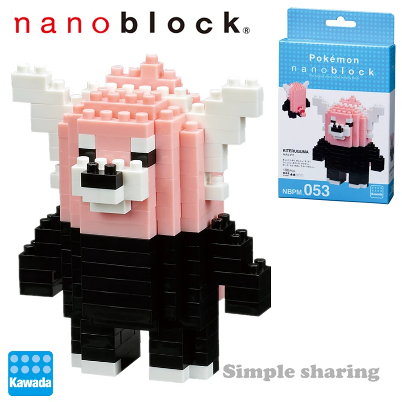 Nanoblock Покемон Пикачу аниме мультфильм 3D модель алмаз мини микро кавада