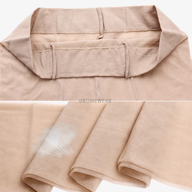 Пикантные ультратонкие бесшовные колготки женские чулки большого размера с