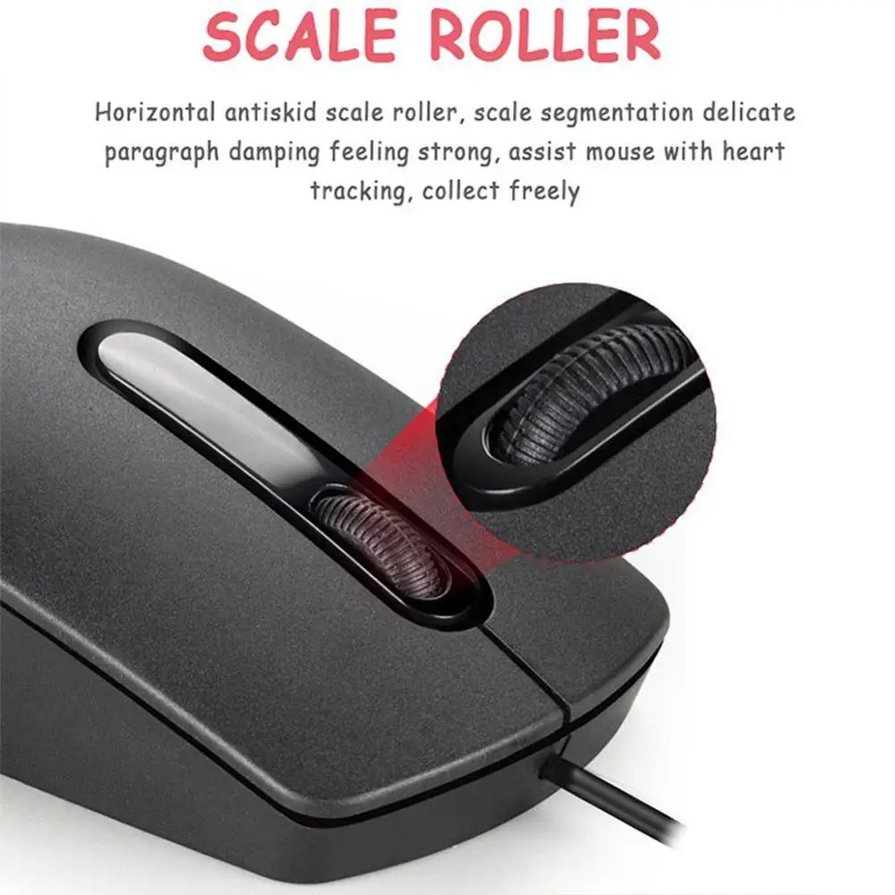 

USB Wired Ergonomic Mouse 1200 DPI Optical Mini Mouse 3 Buttons Mice For PC Laptop Computer For Office Home Gaming Silent Mice