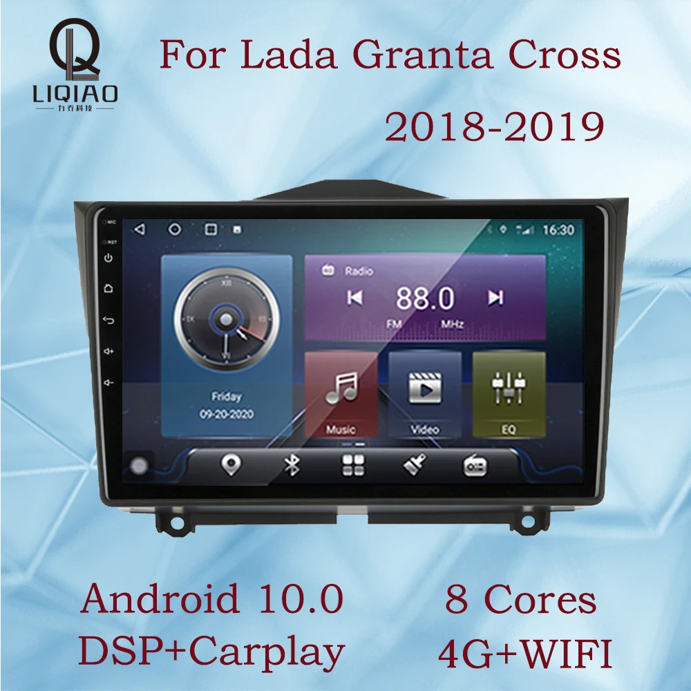 

Автомагнитола LIQIAO, мультимедийный плеер с GPS-навигацией для LADA ВАЗ, Granta, Cross Radio 2018, 2019, Bluetooth, DAB, DVB, DVD