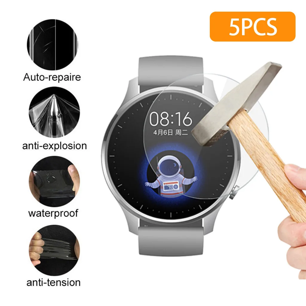 5 шт. гидрогелевые прозрачные взрывозащищенные аксессуары для защиты экрана