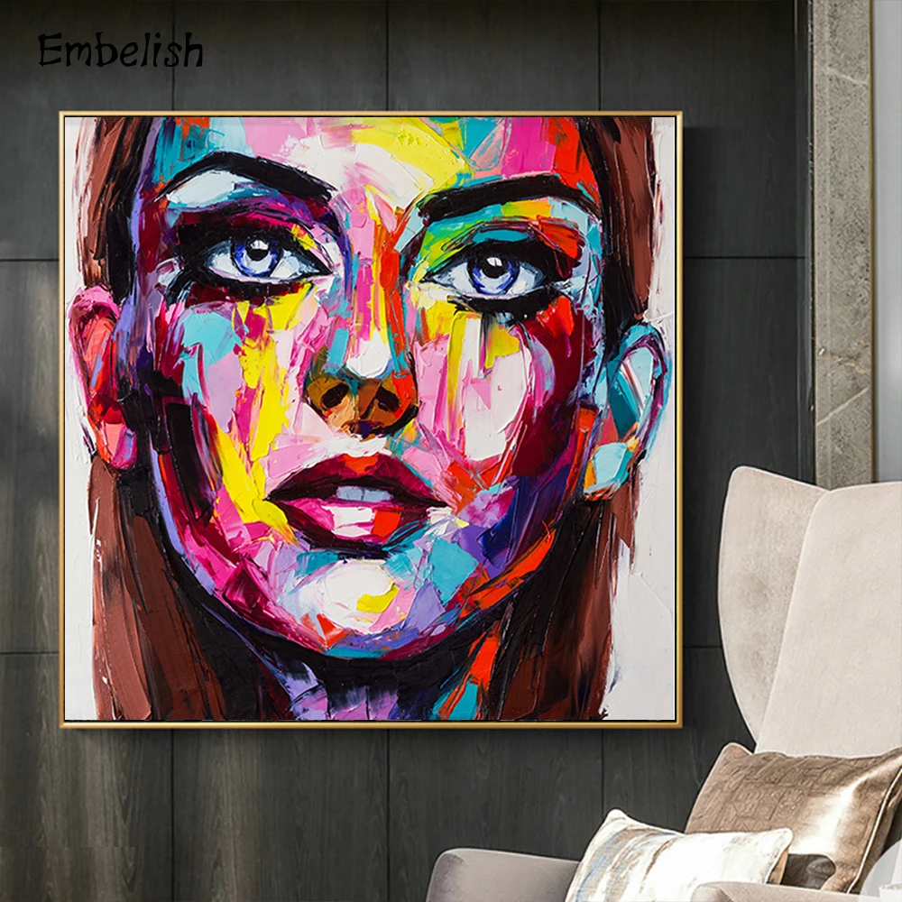 1 шт. Nielly knife девушки лицо Современный домашний декор настенные картины для