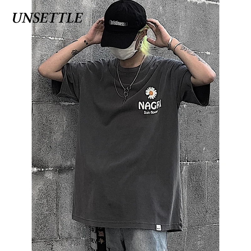 UNSETTLE 2020SS летняя Мужская/Женская Harajuku футболка в стиле хип-хоп с забавным принтом
