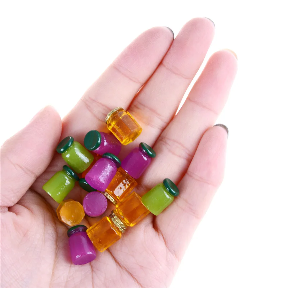 

HOT 1/2/3/4/5/8pcs 1:12 Miniatures Dollhouse Jams Furniture Miniature Kitchen Doll House Kitchen DIY Dollhouse Food Accessories
