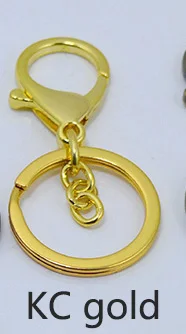 KC gold Meetee, 5 шт., металлические уплотнительные кольца, пряжки, сделай сам, карабин, карабин, брелок, пряжка, ремесло, рюкзак, сумка, запчасти, ювелирные аксессуары, BD332 - Цвет: KC gold