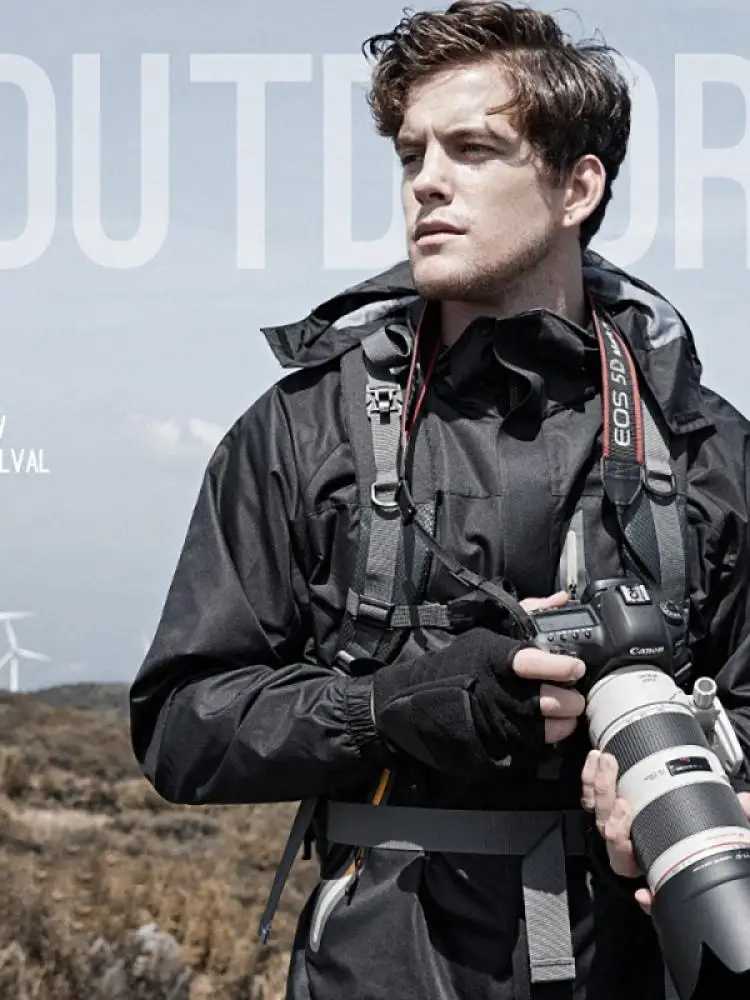 

Winter Outdoor Men'S Riding Fishing Gloves Touch Screen Polar Fleece Warm Beam Mouthless Flip Gloves