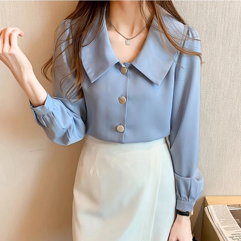 Блузки 2021 белая блузка для женщин Blusas Y Camisas Mujer Сексуальная шифоновая рубашка с