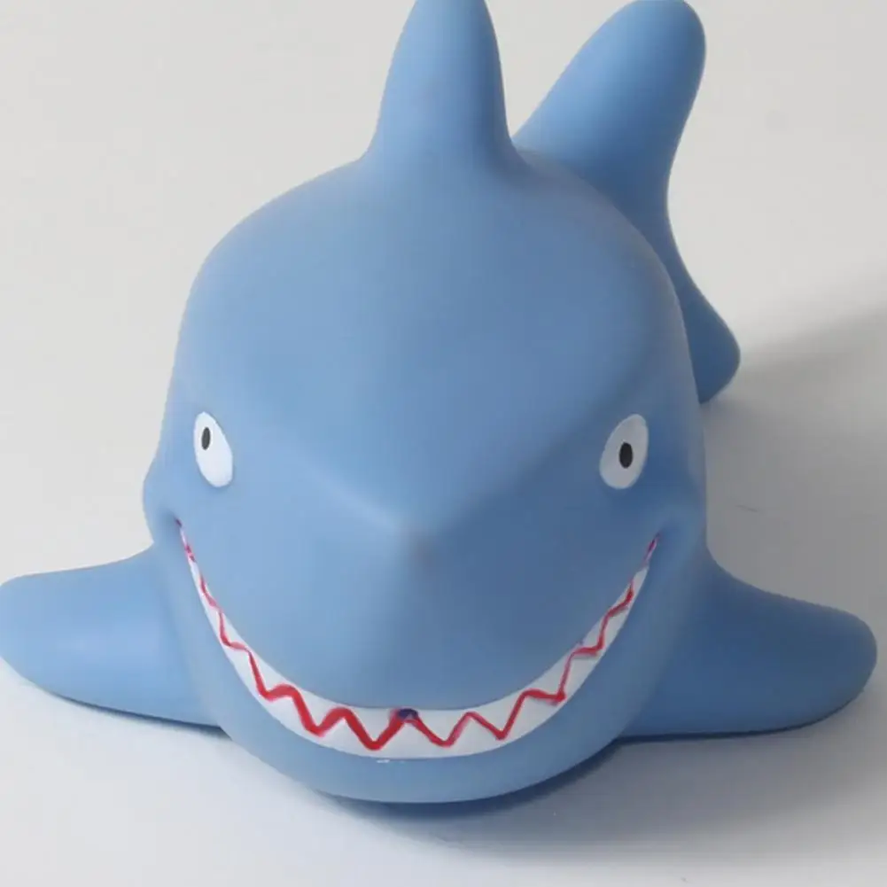 Shark Bath Toys Baby Kids Led Lighting Up Water Floating Toy Glowing Beach Toys for Children Luminous Swim PVC Cartoon Toys