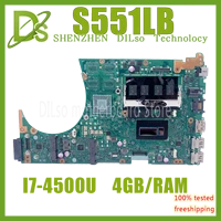 kefu s551lb motherboard is for asus k551l s551 s551ln s551lb notebook motherboard with i7 4500u 4gbram 100 working well
