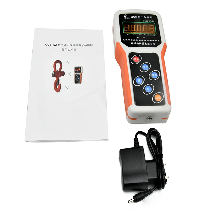 

3T Wireless Digital Electronic Hanging Crane Scale With Wireless Handheld Meter OSC-WZ Weighing Scales 3.7V transmission 15m