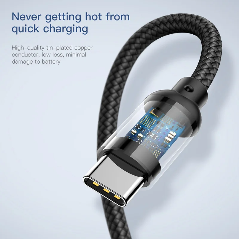 Baseus 2 в 1 для usb c на светильник с разъемом микро usb кабель короткий 20 см Быстрая зарядка данных для iPhone 8 7 samsung xiaomi зарядное устройство Android