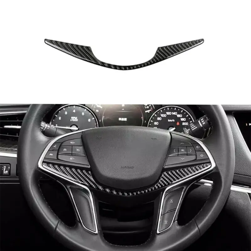 

Для Cadillac XT5 CT6 2016 2017 крышка панели рулевого колеса из углеродного волокна
