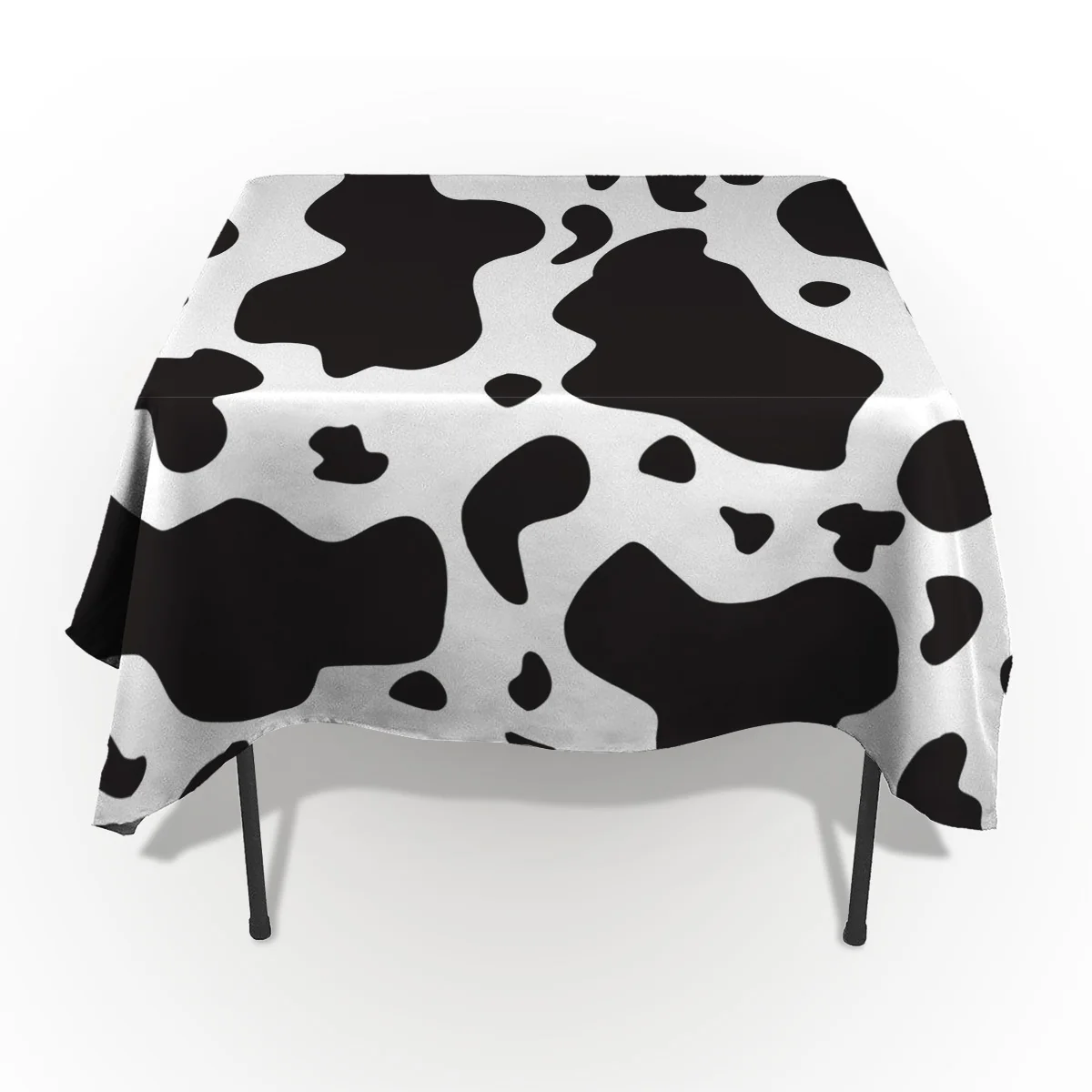 Черный и белый граффити корова пятно скатерть протектор скатерти девушки