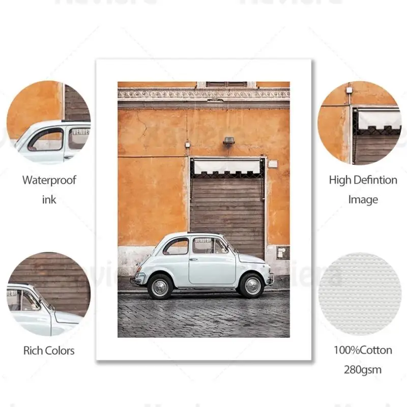 

Modern Art Canvas Painting Original Wood Color Retro Posters Autumn Twilight Leaves Doors Highways Wall Pictures Home Decoration
