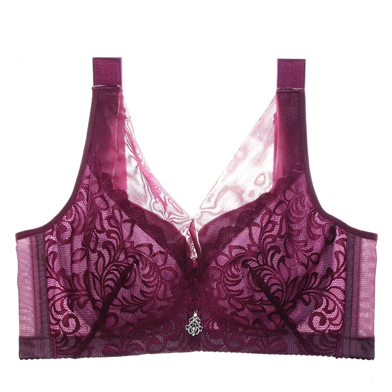 Полный охват Женский Большой бюстгальтер из сетчатого кружева минимайзер жилет