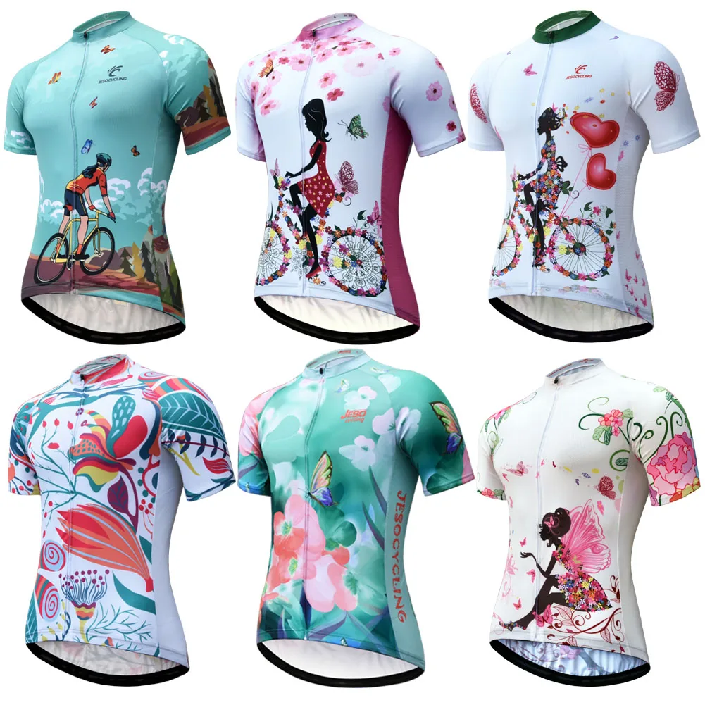 New Pro Team Women's Cycling Jersey Ropa Ciclismo Maillot Bike Jersey Short Sleeve Bike Shirts Tops Ladies Bicycle Clothing Wear