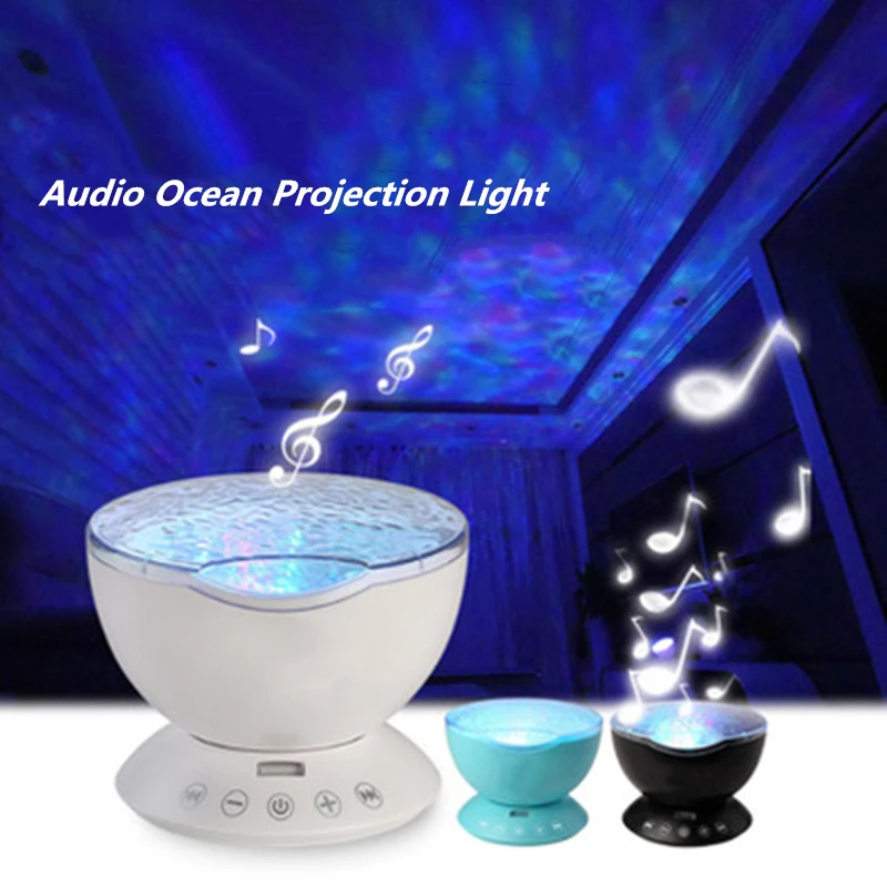 Ocean Wave проектор для дома спальни Декор светодиодный ночник светильник с
