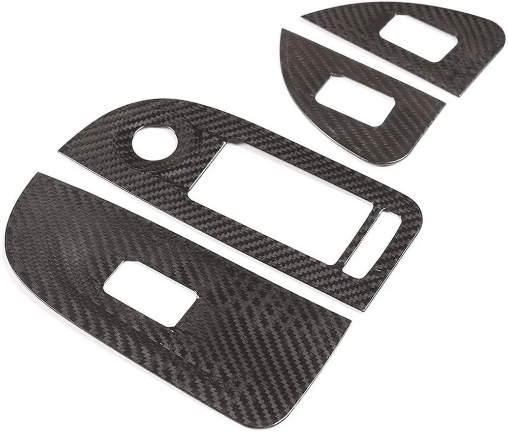 Стильные наклейки из углеродного волокна для кнопки переключения