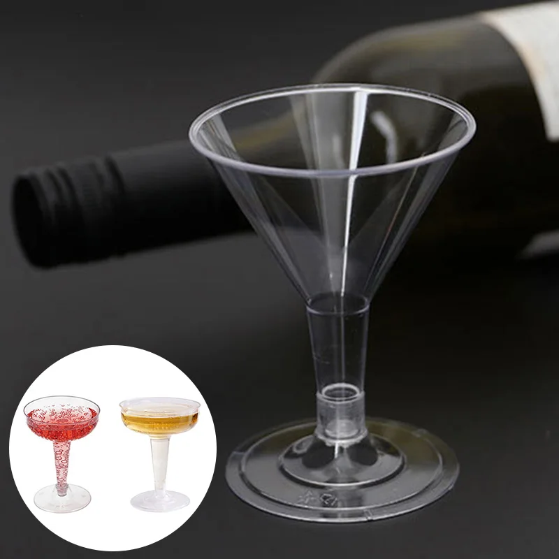 Одноразовые пластиковые бокалы для шампанского 6 шт. |