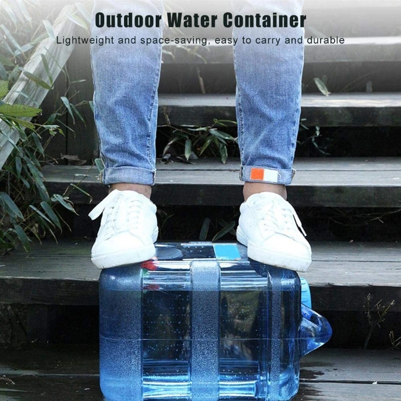 

10L Outdoor Large Capacity Water Bucket Barrel Portable Tank Container with Faucet for Camping Hiking