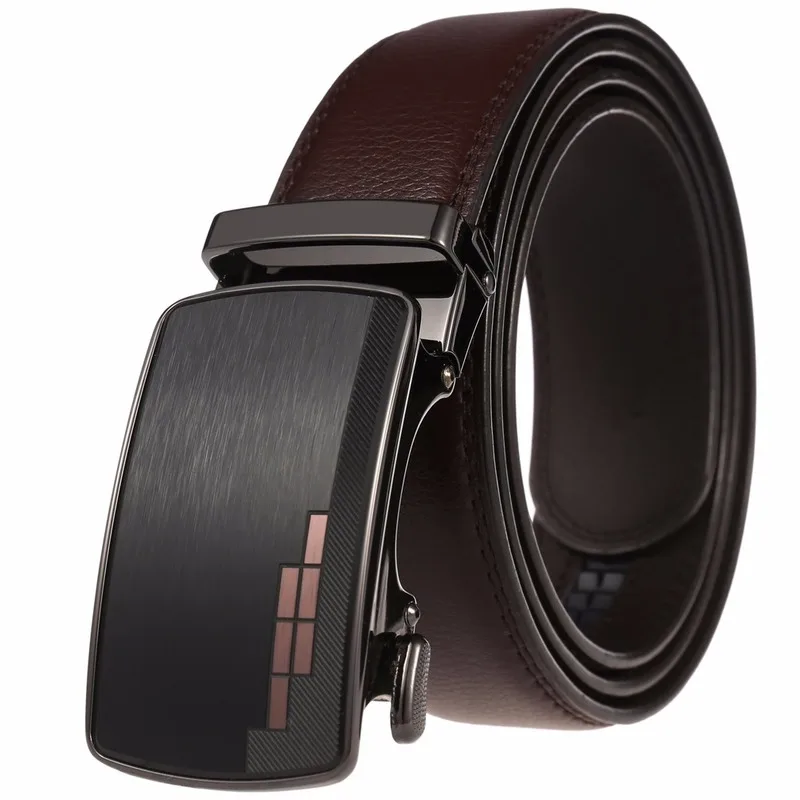 

men's fashion classic cow genuine leather belts for men designer alloy automatic buckle strap male high quality vintage belt
