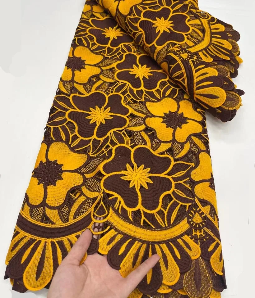 

2021 Высококачественная вышитая нигерийская сетчатая кружевная ткань, французская кружевная ткань, Африканское кружево для вечернего плать...