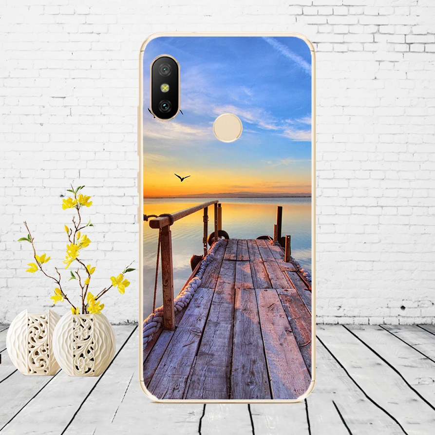 J19 Силиконовый чехол для Xiaomi mi A2 LITE, чехол с полной защитой, мягкая задняя крышка из ТПУ, чехол для телефона s для Xio mi A2 LITE, бампер - Цвет: J19