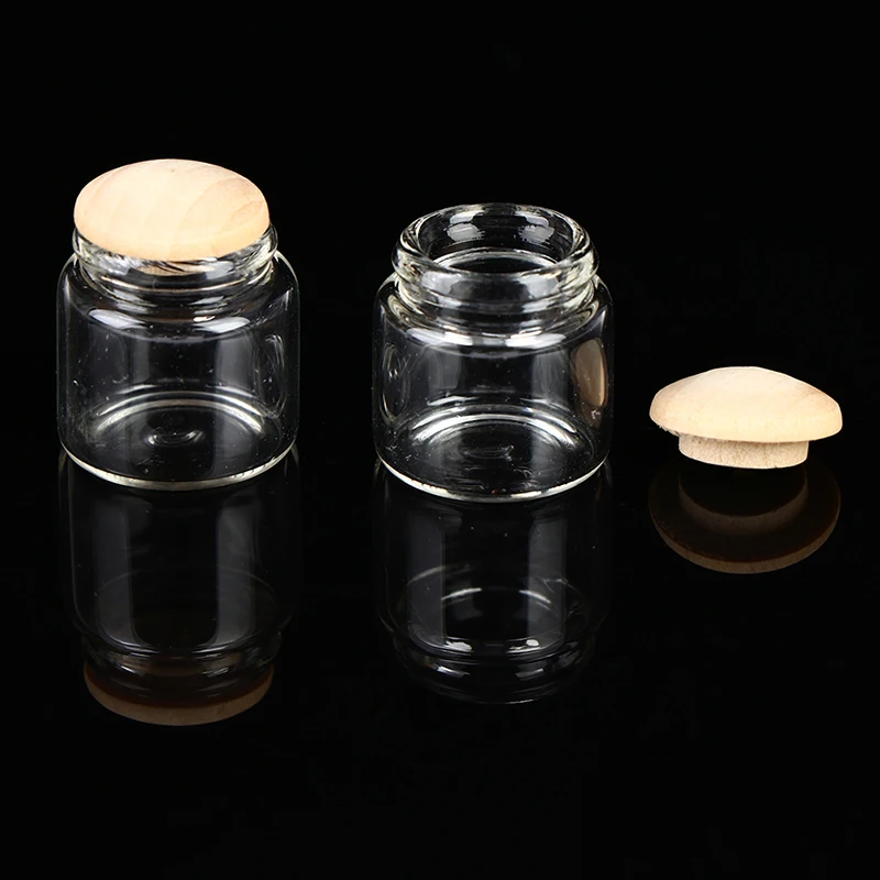 

1:12 Scale 4Pcs Miniature Glass Bottle Candy Dessert Food Jar For Dollshouse Decor