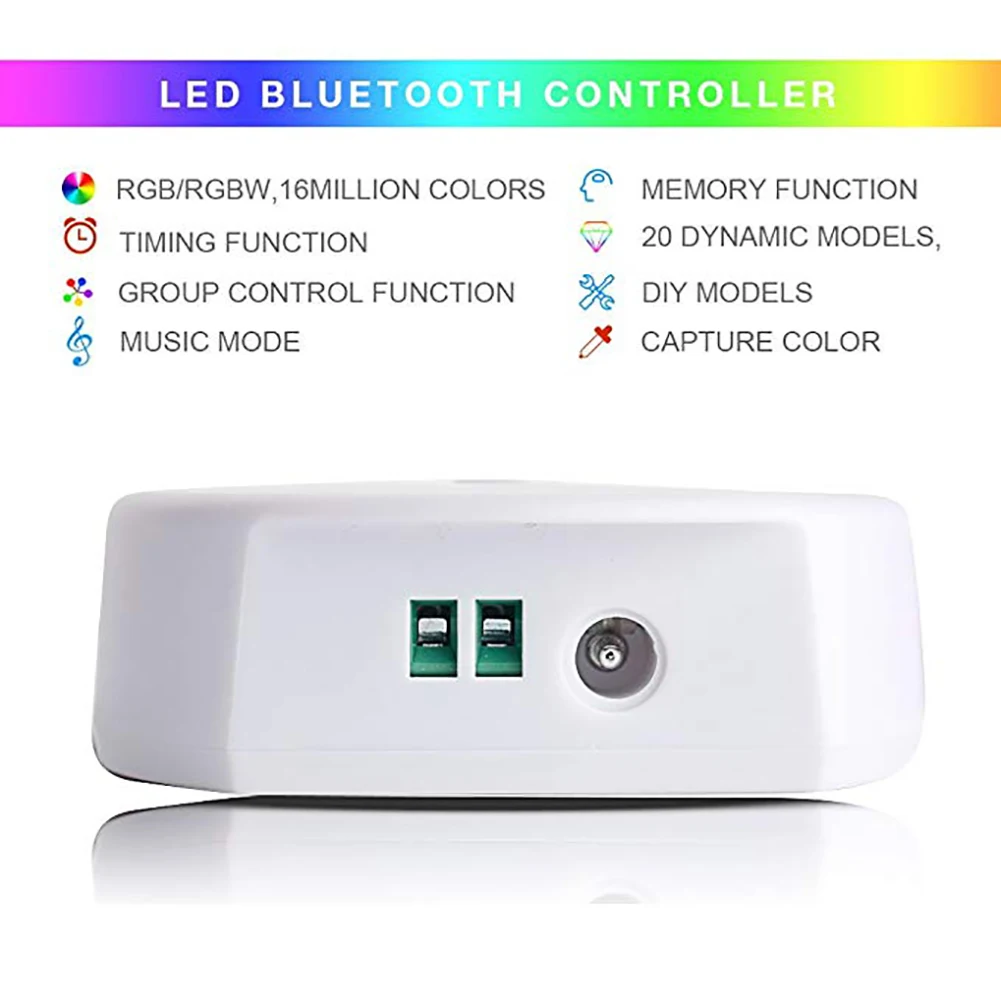 DC12 24V RGB RGBW UFO Bluetooth 16 миллионов цветов IOS Android СВЕТОДИОДНЫЙ регулятор времени