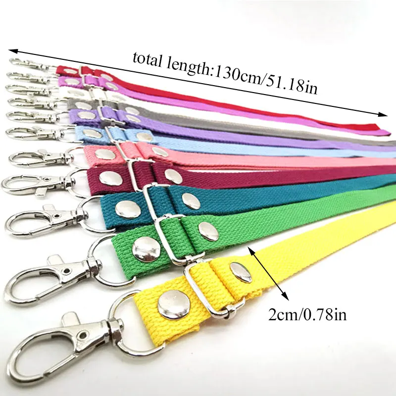 

New Fashion 130cm Canvas Bag Strap 11 Candy Colors Adjustable Shoulder Strap Crossbody Replacement Belt Bag Handle Accessory