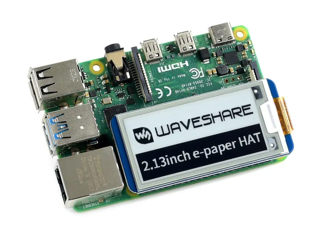 Дисплей Waveshare E Ink 2 13 дюйма шляпа для Raspberry Pi 250x122 электронная бумага с разрешением