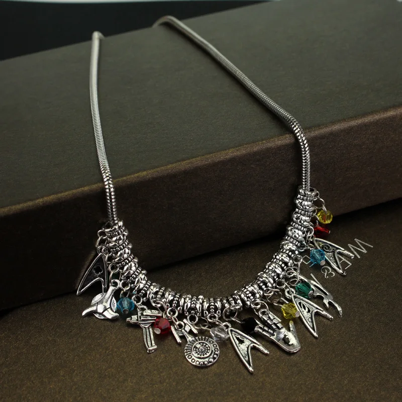 

ZXMJ star treks wars necklace pendant assembly space jewelry Amulet party anniversary accessories For men women Jewelry gift New