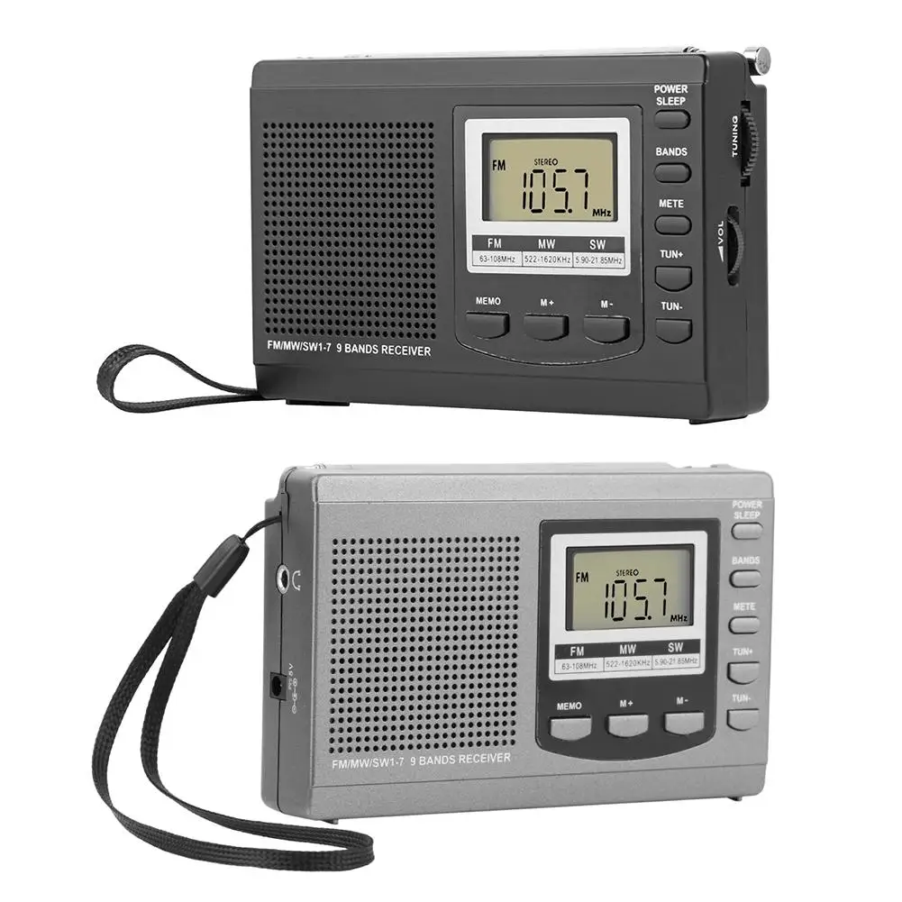 HRD 310 FM радио MW SW цифровой будильник ЖК дисплей Экран Портативный fm радиоприемник