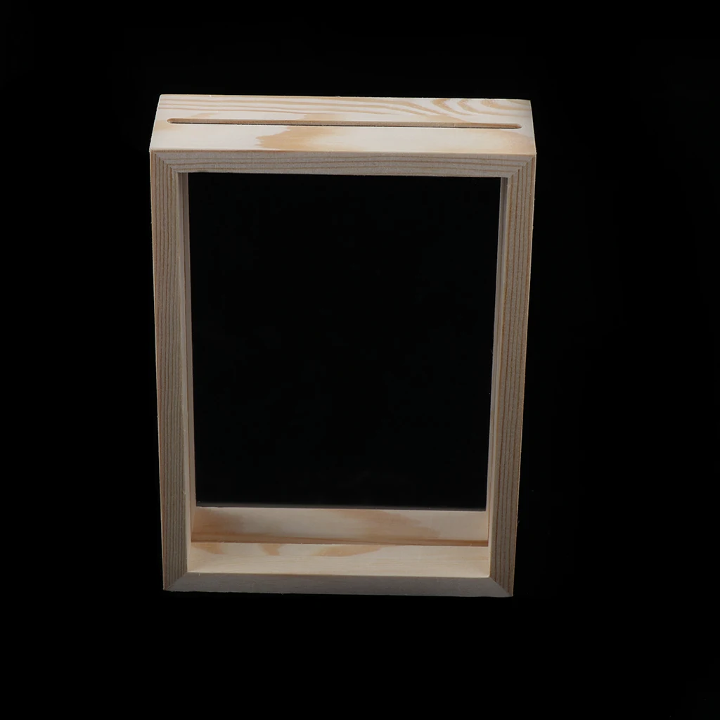 

Transparent Single Picture Frame Wooden Frame Decor With Glass