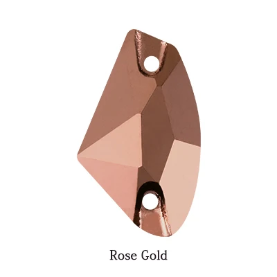 Rose Gold Высокое качество блестящий цвет пришить Кристальные Стразы для аппликации камни плоская задняя часть для одежды/дизайн ювелирных изделий DIY/аппликация "цветы" - Цвет: Rose Gold