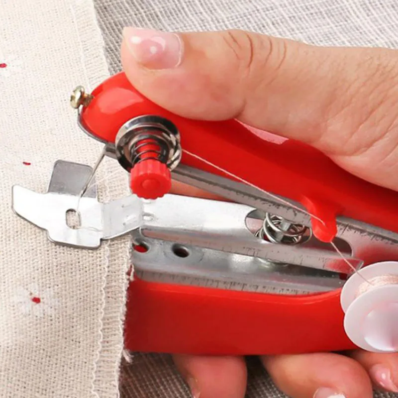 Ручное управление портативная мини швейная машина креативные простые швейные