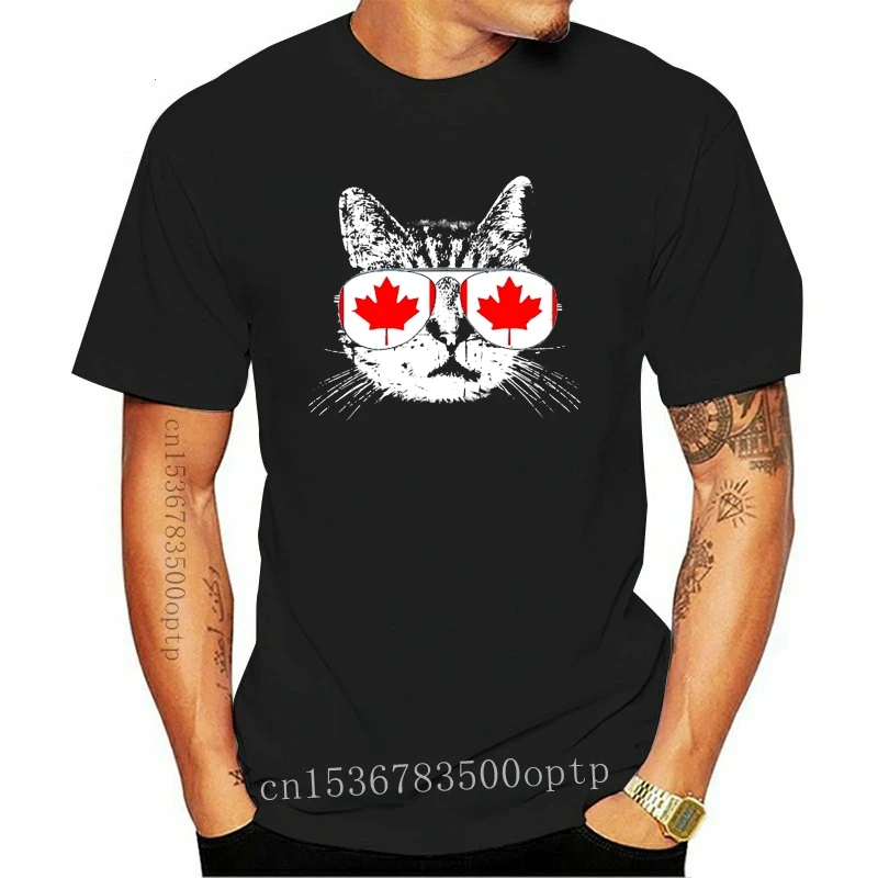 

Men T Shirt Canada Flag Canadian Sunglasses Women T-Shirt