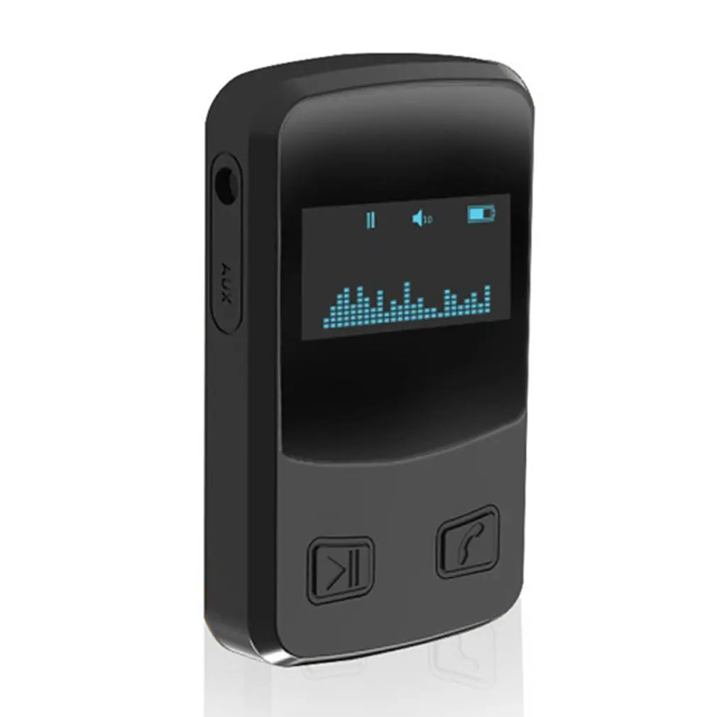 

Wireless 5.0 Receiver Back Clip Wireless 5.0 Car Home Wireless Adapter OLED Wireless Audio Receiver Transmitter