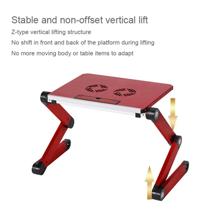 Регулируемый алюминиевый поднос для кровати ноутбука эргономичный портативный