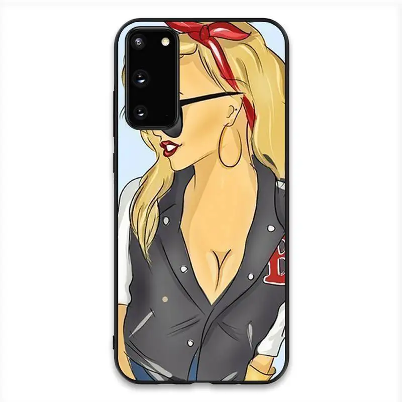 HTXian модный сексуальный чехол для телефона девушек Samsung S20 S10 S8 S9 Plus S7 S6 S5 Note10 Note9 S10lite