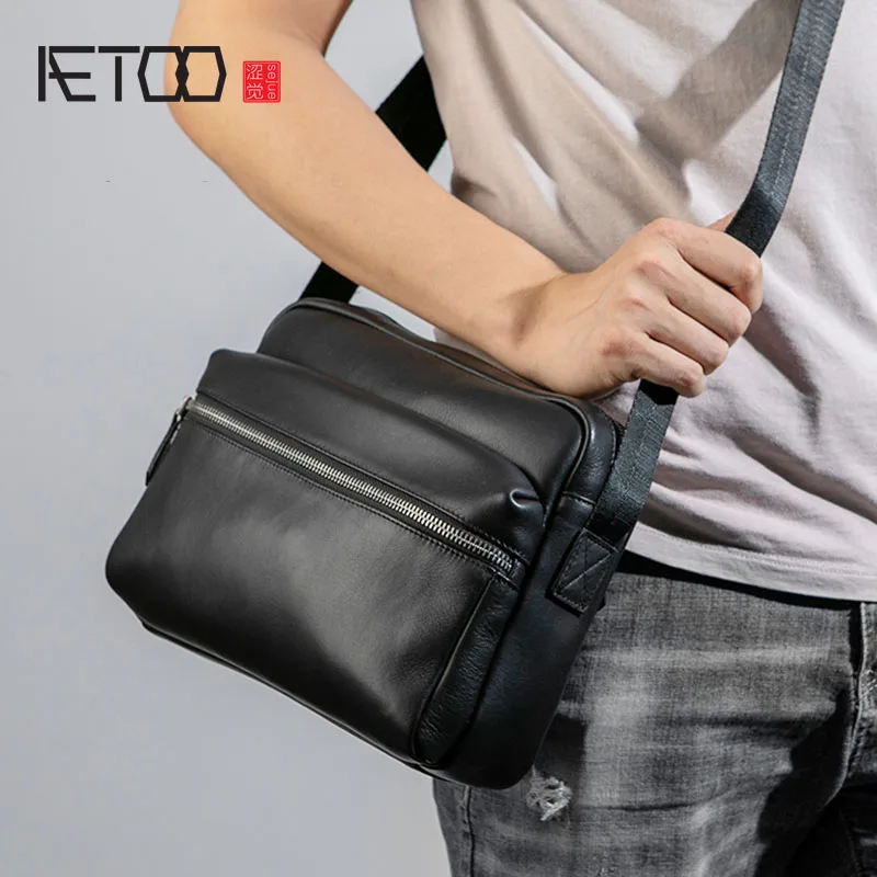 

Сумка на одно плечо AETOO мужская, модная повседневная маленькая сумка через плечо
