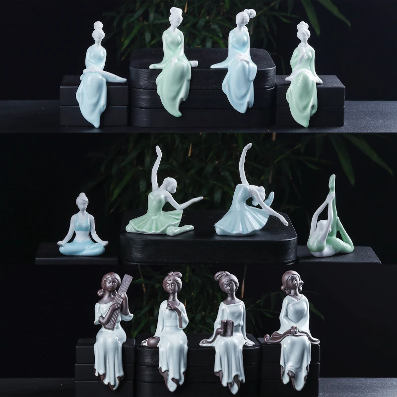 Креативный керамический орнамент Celadon официальная горничная для обжига