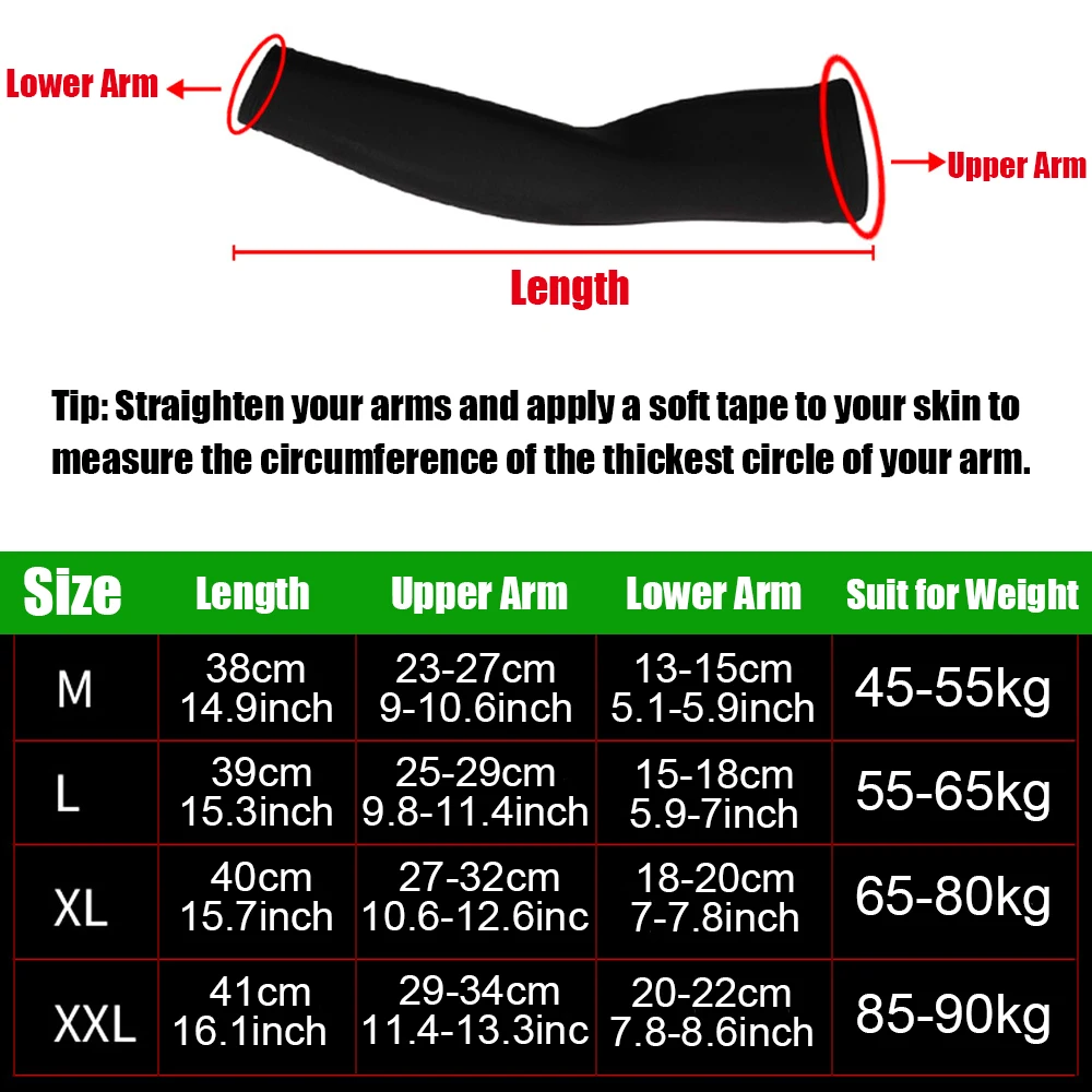 

1Pc Sports Compression Long Arm Sleeve Breathable Elbow Support Sunscreen Protection Basketball Bicycle Safety Arm Pad Unisex