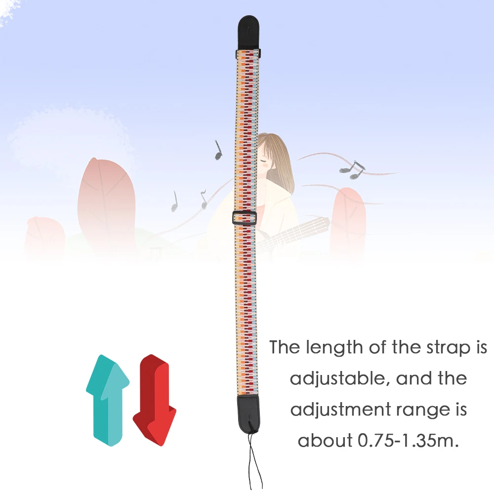 Нейлоновые ремни для электрогитары бас гитары в этническом стиле аксессуары