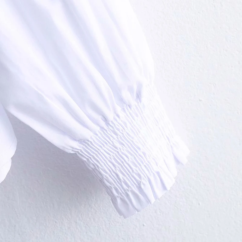 Женская рубашка 2019 za Лоскутная с клетчатым принтом элегантная плиссированная