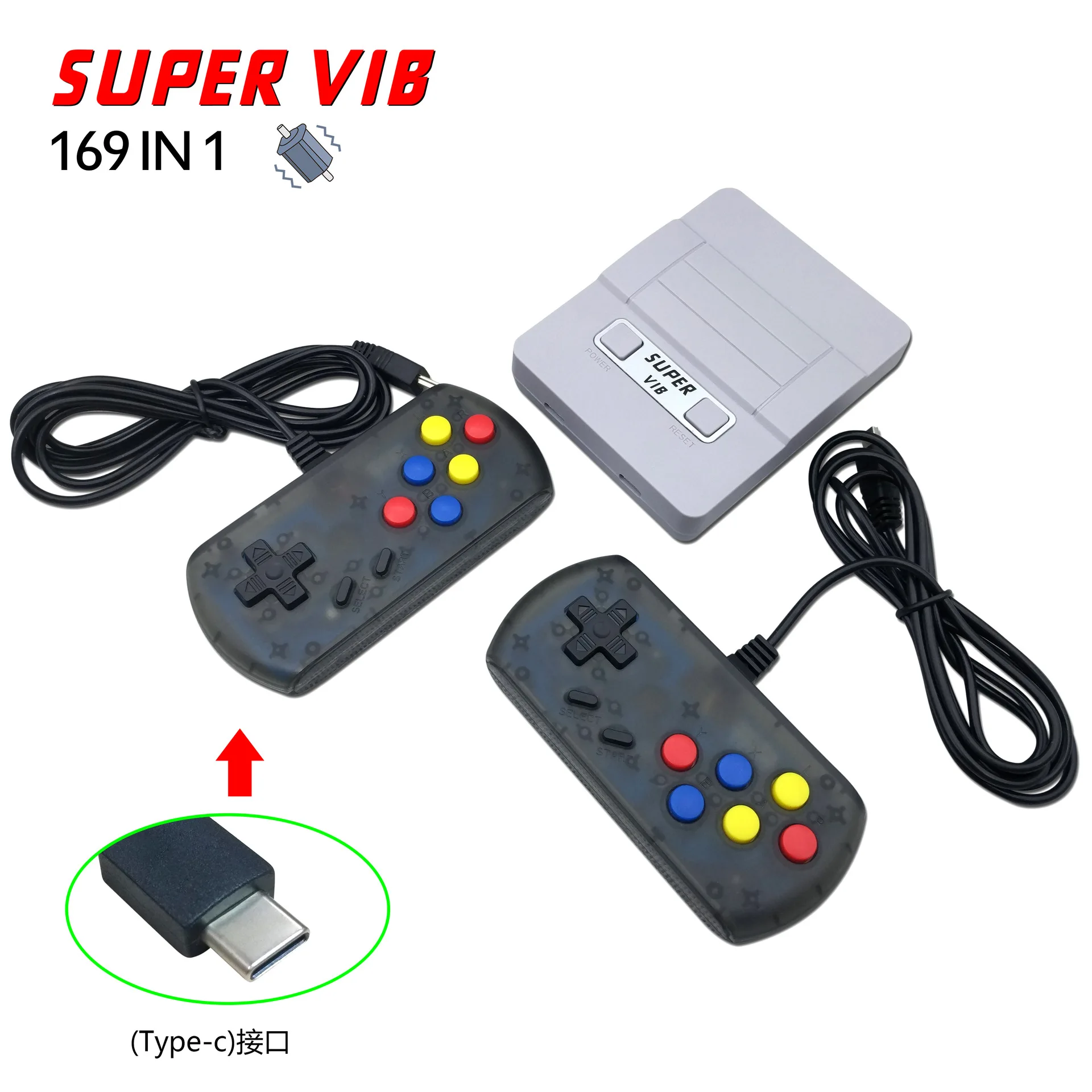 Ручка игровая консоль SNES ТВ игровая машина Вибрирующая игра домашняя игровая машина игровая консоль с 169 играми супер ВИБ-ТВ Вибрационный