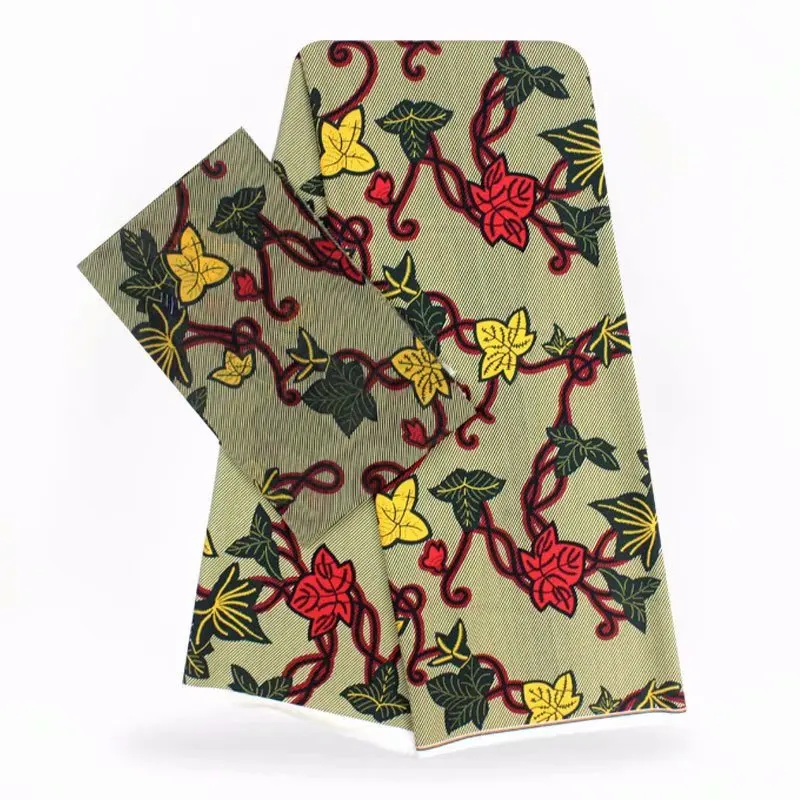 2019 лист нигерийская популярная восковая ткань высокое качество винтажная